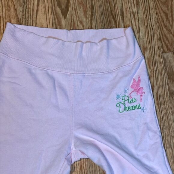 Disney Store exclusive Pink Print cue Dreams Flare Joggers, Tinkerbell, Large - Picture 7 of 10